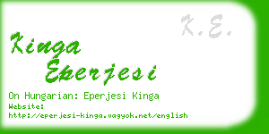 kinga eperjesi business card